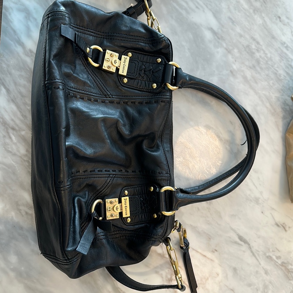 Black Friday Deal PreLoved Juicy Couture Black Leath… Gem